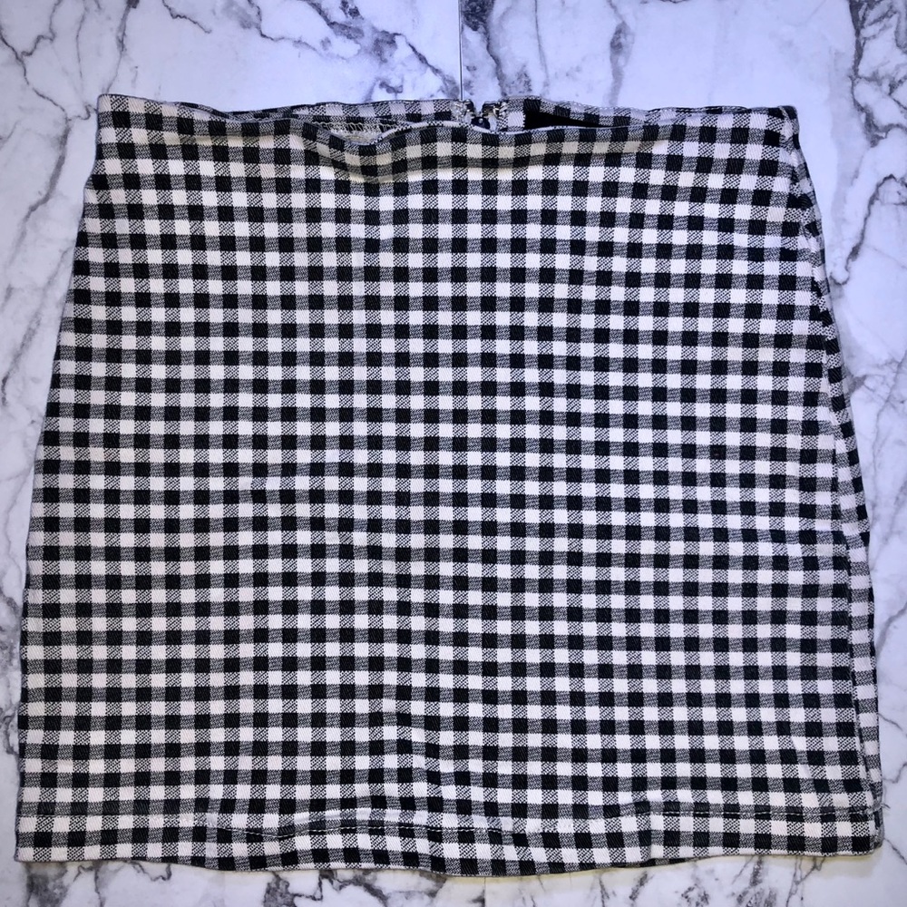 Checkered Mini Skirt